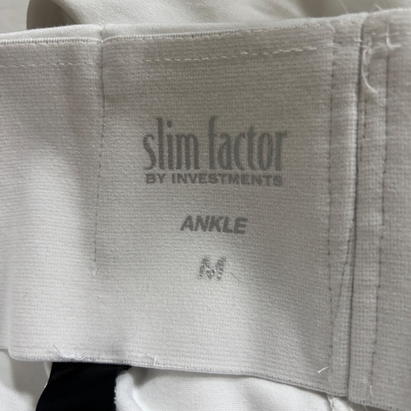 Slim Factor by Investments - White Ankle Pants - Picture 4 of 9